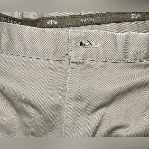 Savane Deep Dye Wrinkle Resistant Men's Pleated Pant‎ Size 42 X 36 - Picture 3 of 6